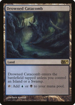 naokuroshop MTG [M10][224][土地][R][EN][水没した地下墓地/Drowned Catacomb] NM