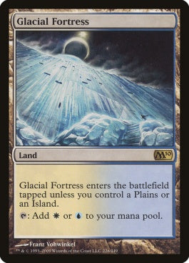 naokuroshop MTG [M10][226][土地][R][EN][氷河の城砦/Glacial Fortress] NM