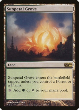 naokuroshop MTG [M10][228][土地][R][EN][陽花弁の木立ち/Sunpetal Grove] NM