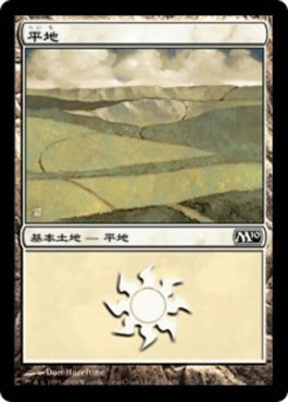 naokuroshop MTG [M10][232][土地][C][JP][平地/Plains] NM