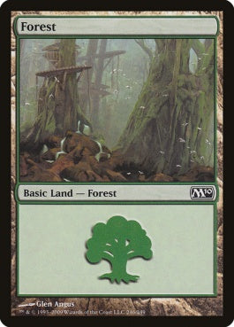 naokuroshop MTG [M10][246][土地][C][EN][森/Forest] NM