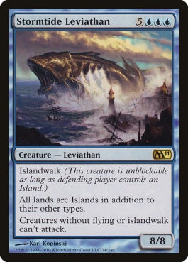 naokuroshop MTG [M11][074][青][R][EN][嵐潮のリバイアサン/Stormtide Leviathan] NM