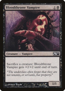 naokuroshop MTG [M11][085][黒][C][EN][血の座の吸血鬼/Bloodthrone Vampire] NM