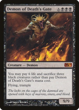 naokuroshop MTG [M11][092][黒][M][EN][死の門の悪魔/Demon of Death's Gate] NM