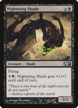 naokuroshop MTG [M11][109][黒][C][EN][夜翼の影/Nightwing Shade] NM