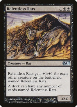 naokuroshop MTG [M11][113][黒][U][EN][執拗なネズミ/Relentless Rats] NM