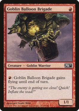 naokuroshop MTG [M11][140][赤][C][EN][ゴブリン気球部隊/Goblin Balloon Brigade] NM