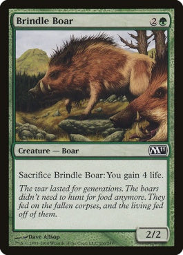 naokuroshop MTG [M11][166][緑][C][EN][斑の猪/Brindle Boar] NM