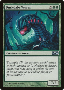 naokuroshop MTG [M11][170][緑][U][EN][夕暮れ谷のワーム/Duskdale Wurm] NM