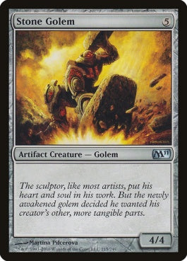 naokuroshop MTG [M11][215][茶][U][EN][石のゴーレム/Stone Golem] NM