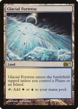 naokuroshop MTG [M11][225][土地][R][EN][氷河の城砦/Glacial Fortress] NM