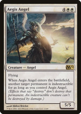 naokuroshop MTG [M12][001][白][R][EN][神盾の天使/Aegis Angel] NM