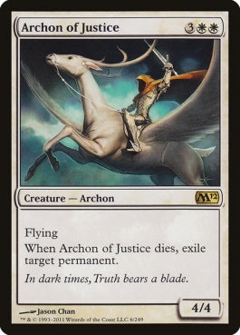 naokuroshop MTG [M12][006][白][R][EN][正義の執政官/Archon of Justice] NM