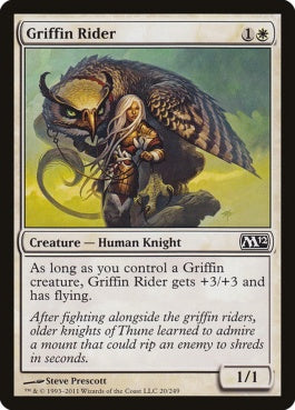 naokuroshop MTG [M12][020][白][C][EN][グリフィンの乗り手/Griffin Rider] NM