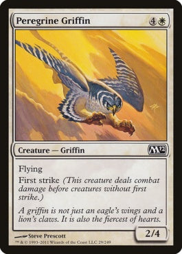 naokuroshop MTG [M12][029][白][C][EN][流浪のグリフィン/Peregrine Griffin] NM