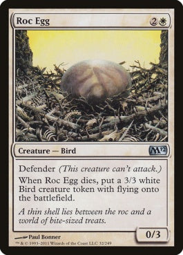 naokuroshop MTG [M12][032][白][U][EN][ロック鳥の卵/Roc Egg] NM