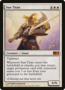 naokuroshop MTG [M12][039][白][M][EN][太陽のタイタン/Sun Titan] NM