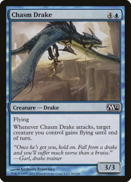 naokuroshop MTG [M12][048][青][C][EN][地割れのドレイク/Chasm Drake] NM