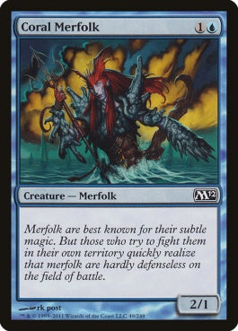 naokuroshop MTG [M12][049][青][C][EN][珊瑚マーフォーク/Coral Merfolk] NM