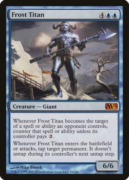 naokuroshop MTG [M12][055][青][M][EN][霜のタイタン/Frost Titan] NM