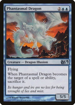 naokuroshop MTG [M12][071][青][U][EN][幻影のドラゴン/Phantasmal Dragon] NM