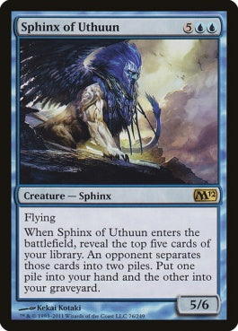 naokuroshop MTG [M12][076][青][R][EN][ウスーンのスフィンクス/Sphinx of Uthuun] NM