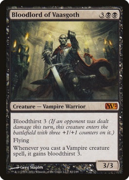 naokuroshop MTG [M12][082][黒][M][EN][ヴァーズゴスの血王/Bloodlord of Vaasgoth] NM