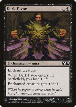 naokuroshop MTG [M12][089][黒][C][EN][闇の好意/Dark Favor] NM