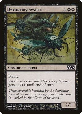 naokuroshop MTG [M12][091][黒][C][EN][貪る大群/Devouring Swarm] NM