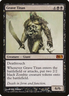 naokuroshop MTG [M12][098][黒][M][EN][墓所のタイタン/Grave Titan] NM