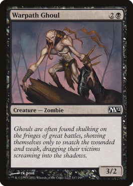 naokuroshop MTG [M12][117][黒][C][EN][出征路のグール/Warpath Ghoul] NM