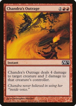 naokuroshop MTG [M12][125][赤][C][EN][チャンドラの憤慨/Chandra's Outrage] NM