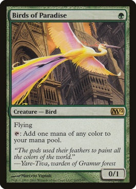 naokuroshop MTG [M12][165][緑][R][EN][極楽鳥/Birds of Paradise] NM