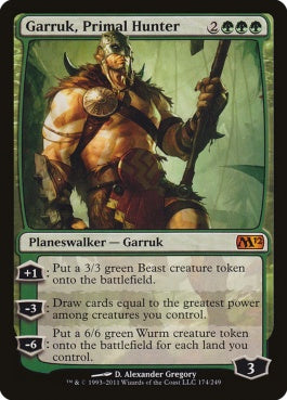 naokuroshop MTG [M12][174][緑][M][EN][原初の狩人、ガラク/Garruk, Primal Hunter] NM