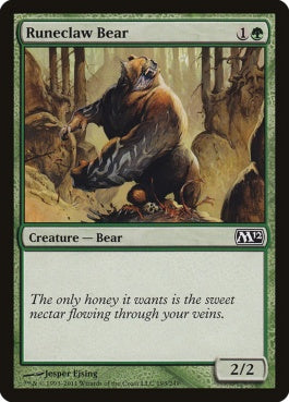 naokuroshop MTG [M12][193][緑][C][EN][ルーン爪の熊/Runeclaw Bear] NM