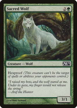 naokuroshop MTG [M12][194][緑][C][EN][聖なる狼/Sacred Wolf] NM