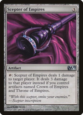 naokuroshop MTG [M12][216][茶][U][EN][帝国の王笏/Scepter of Empires] NM