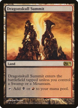 naokuroshop MTG [M12][225][土地][R][EN][竜髑髏の山頂/Dragonskull Summit] NM