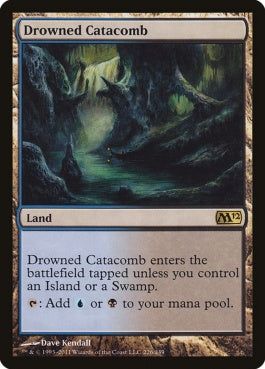 naokuroshop MTG [M12][226][土地][R][EN][水没した地下墓地/Drowned Catacomb] NM