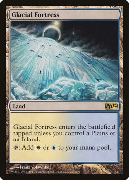 naokuroshop MTG [M12][227][土地][R][EN][氷河の城砦/Glacial Fortress] NM