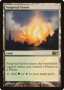 naokuroshop MTG [M12][229][土地][R][EN][陽花弁の木立ち/Sunpetal Grove] NM