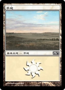 naokuroshop MTG [M12][230][土地][C][JP][平地/Plains] NM