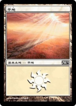 naokuroshop MTG [M12][233][土地][C][JP][平地/Plains] NM