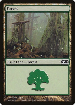 naokuroshop MTG [M12][246][土地][C][EN][森/Forest] NM