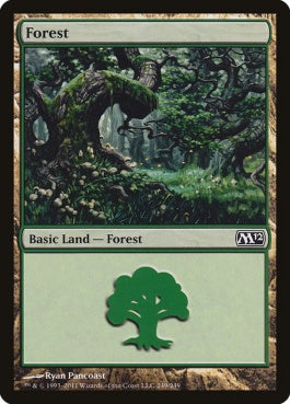 naokuroshop MTG [M12][249][土地][C][EN][森/Forest] NM