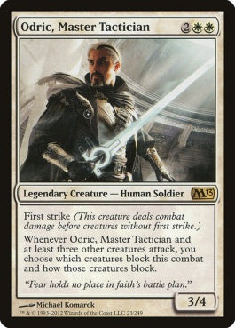 naokuroshop MTG [M13][023][白][R][EN][熟練の戦術家、オドリック/Odric, Master Tactician] NM