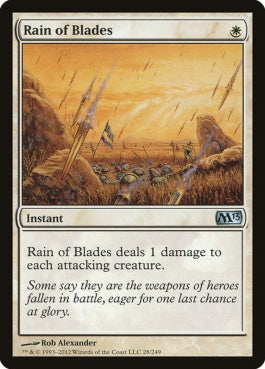 naokuroshop MTG [M13][028][白][U][EN][刃の雨/Rain of Blades] NM