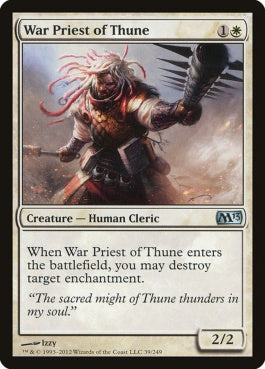 naokuroshop MTG [M13][039][白][U][EN][テューンの戦僧/War Priest of Thune] NM