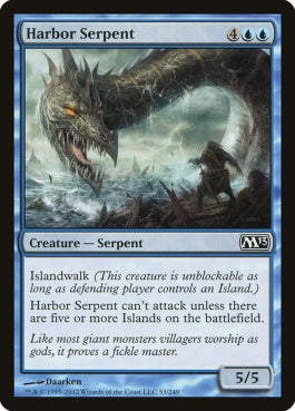 naokuroshop MTG [M13][053][青][C][EN][湾口の海蛇/Harbor Serpent] NM