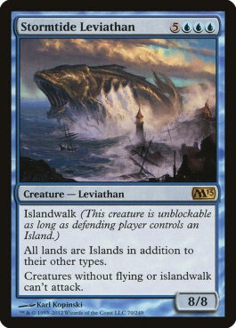 naokuroshop MTG [M13][070][青][R][EN][嵐潮のリバイアサン/Stormtide Leviathan] NM